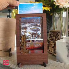Hajj and Umra Mubarak Personalized Photo Frame – With Easy Photo Change Option