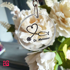 Engraved & Hand Painted Keychain