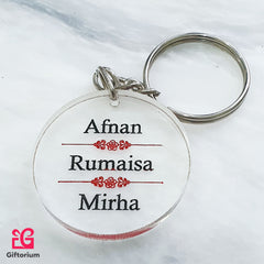 Engraved & Hand Painted Keychain